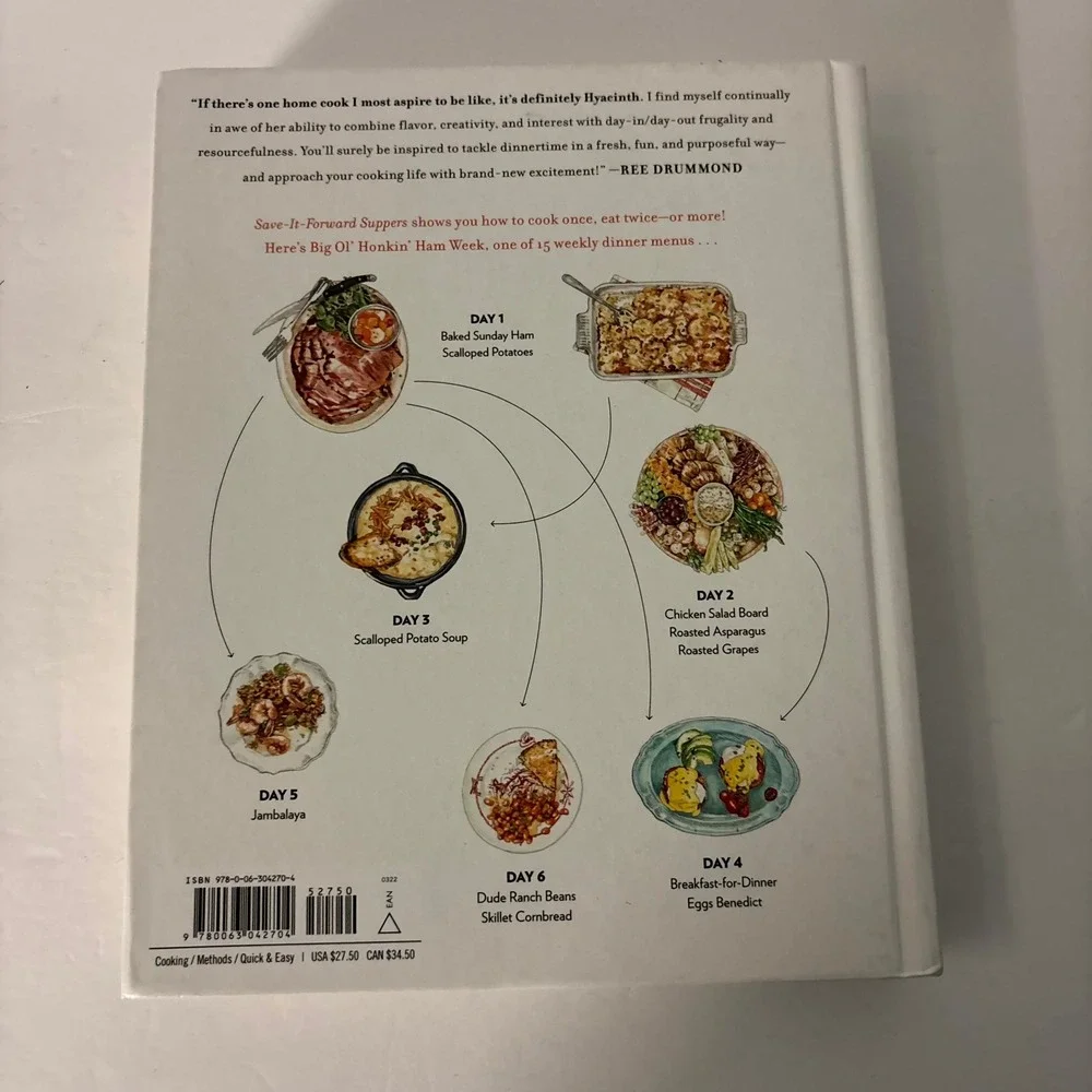 Save-It-Forward Suppers Cyndi Kane Hyacinth Hardcover Pioneer Woman Cookbook